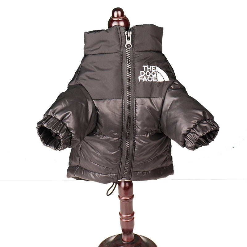 Large Winter Pet Dog Clothes French Bulldog Puppy Warm Windproof Jacket Small Medium Dog Reflective Coat