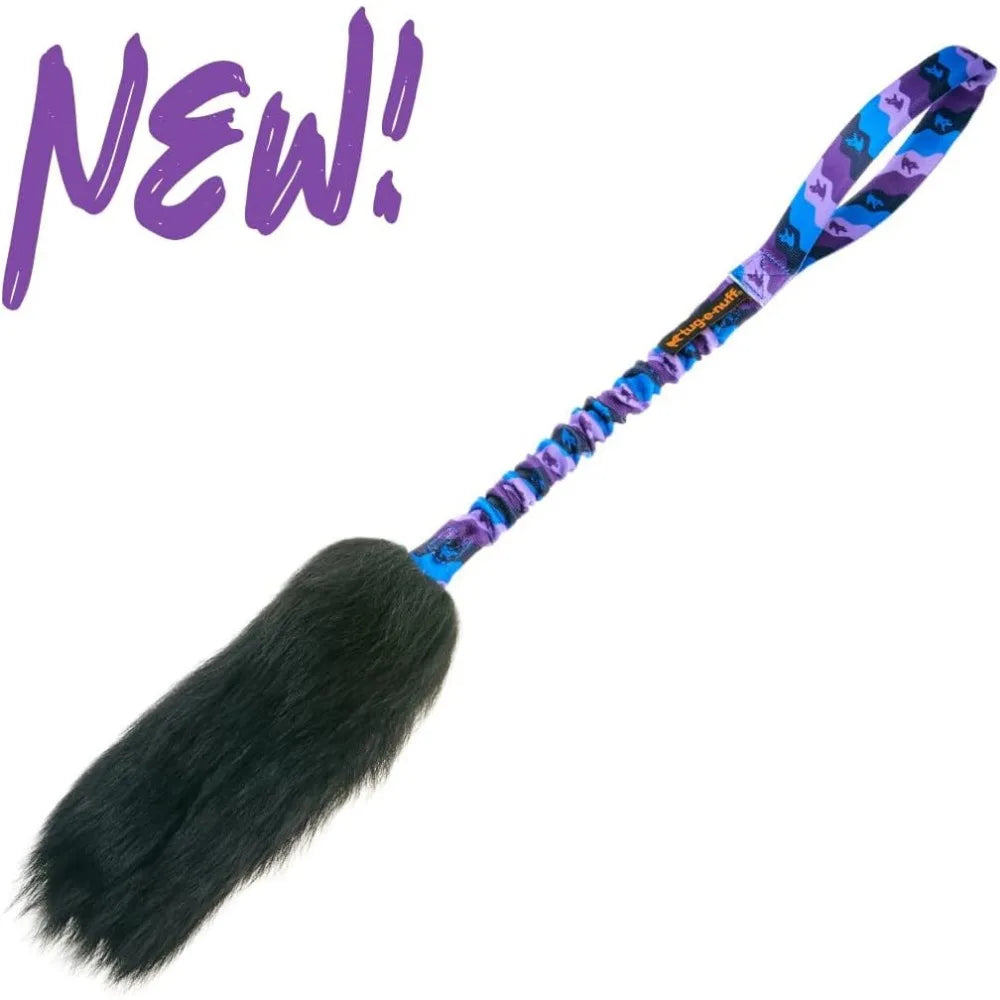 Bungee Tug Toy for Dogs for Interactive Training & Play | Soft and Responsibly-Sourced Sheepskin Bite Area |