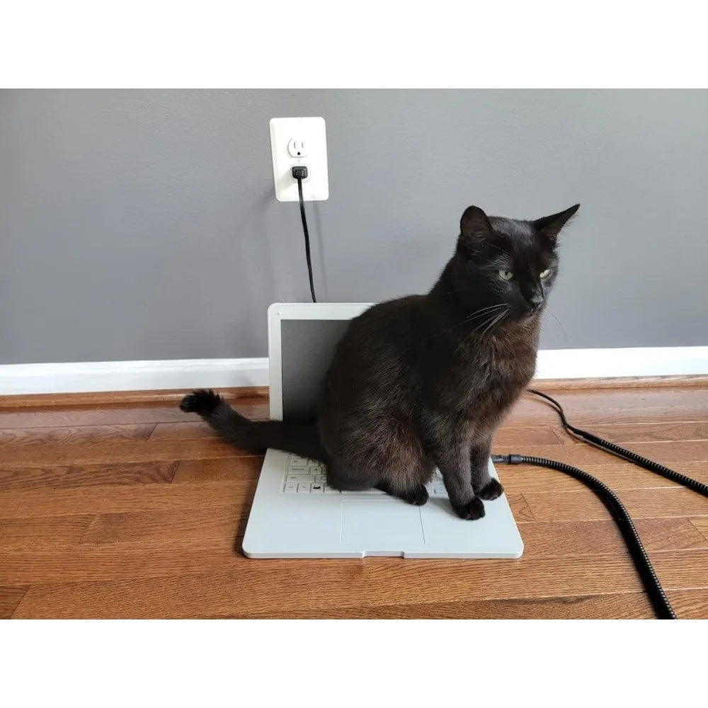 Cat Laptop Heated Bed - Cat Computer with Heated Surface, Realistic Kitty Laptop with Adjustable Screen, Lightweight Toy Gadget