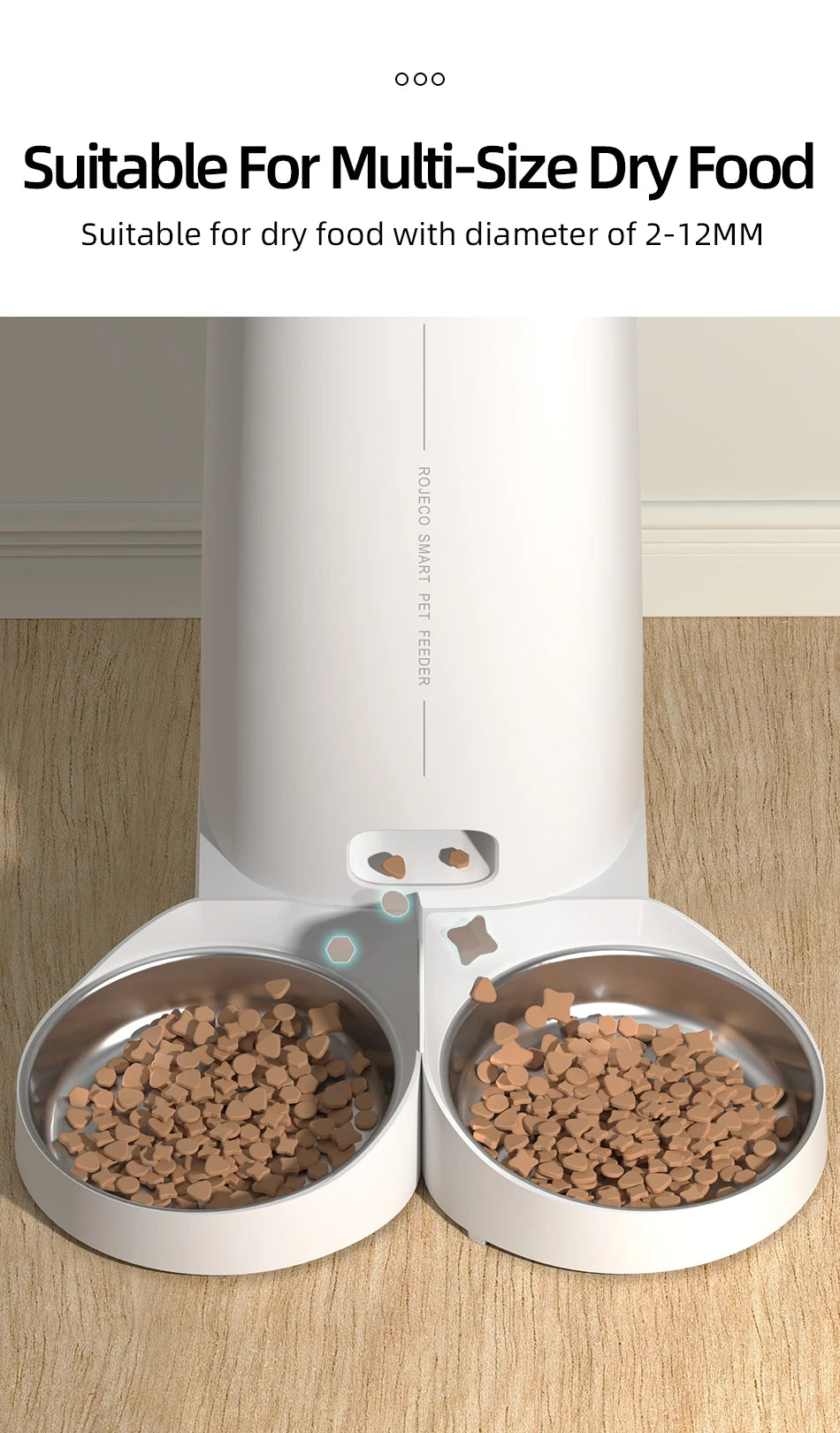 Automatic Cat Feeder Pet Smart Cat Food Kibble Dispenser Remote Control WiFi Auto Feeder For Cats Dog Accessories