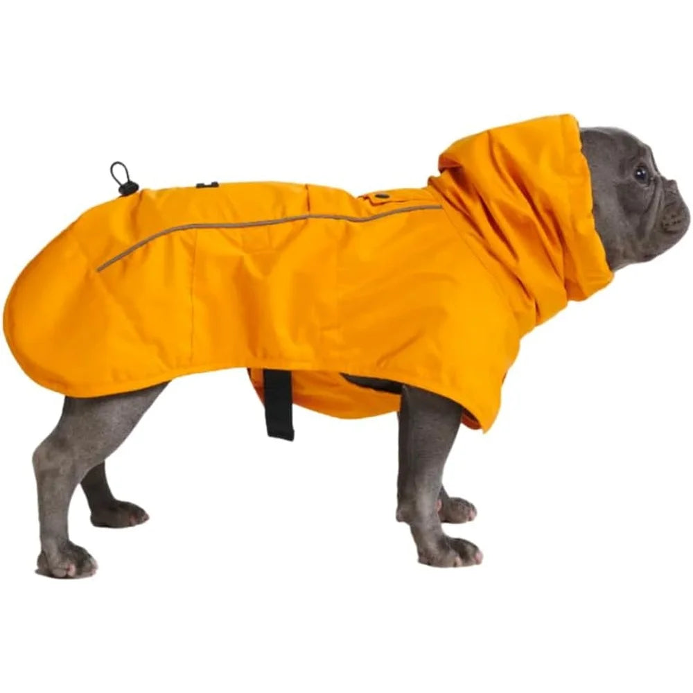 Waterproof Dog Raincoat Windproof Full-Body Jacket Small Medium Large Extra Large Dogs Reflective Breathable Adjustable Neck
