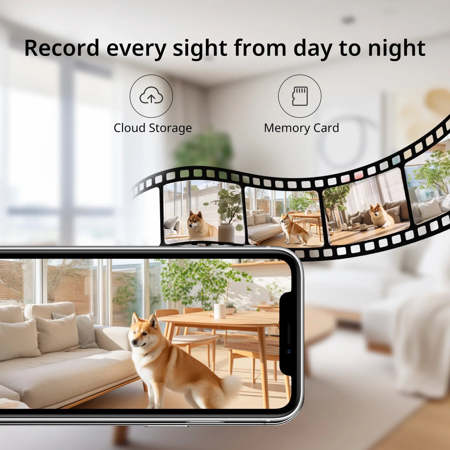 2PCS Upgrade Camera Pet & Baby Surveillance Motion Capture 5G/2.4GHz, View Remotely 360° Night Vision Pan & Tilt 2-Way A