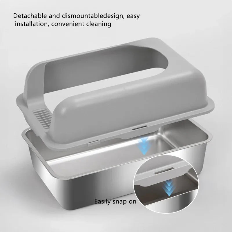 Self-Cleaning Cat Litter Box with Foot Pedal, Easy Waste Disposal, Odor Control, Large Capacity for Multiple Cats