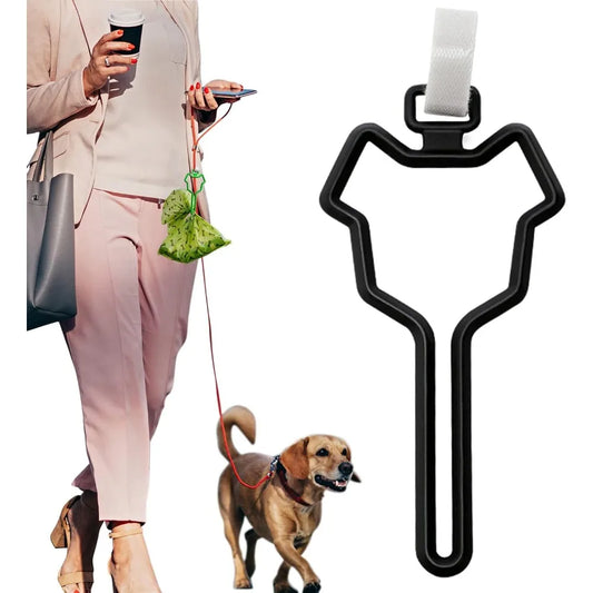 ® 2Pcs Dog Poop Bag Holder, Premium Waste Bag Holder Carrier for Leash, Dog Poop Bag Dispenser for Walking Running Bicycle Acces