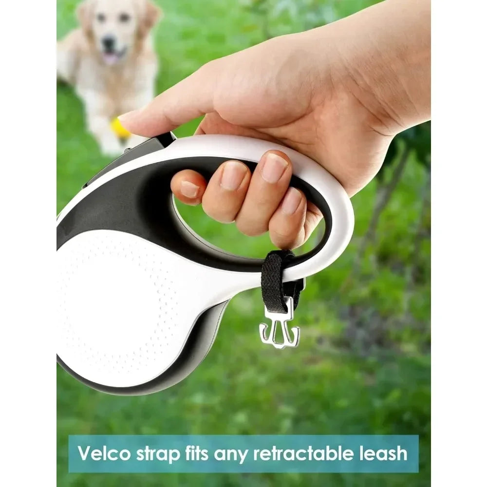 2 Pack Used Dog Poop Bag Holder for Leash, Metal Waste Bag Carrier with Carabiner Clip and Hook-and-Loop Fastener Suitable for