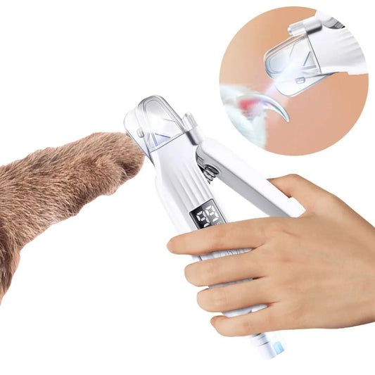 2 in 1 Electric Pet Nail Grinder Rechargeable Pet Toenail Clippers Dog Nail Trimmer and Grinder for Small Medium Large Dogs/Cats