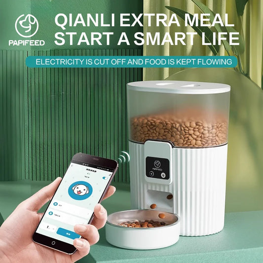 cat automatic feeder dog fixed feeding machine cat food dog food wifi remote smart cat pet food dispenser