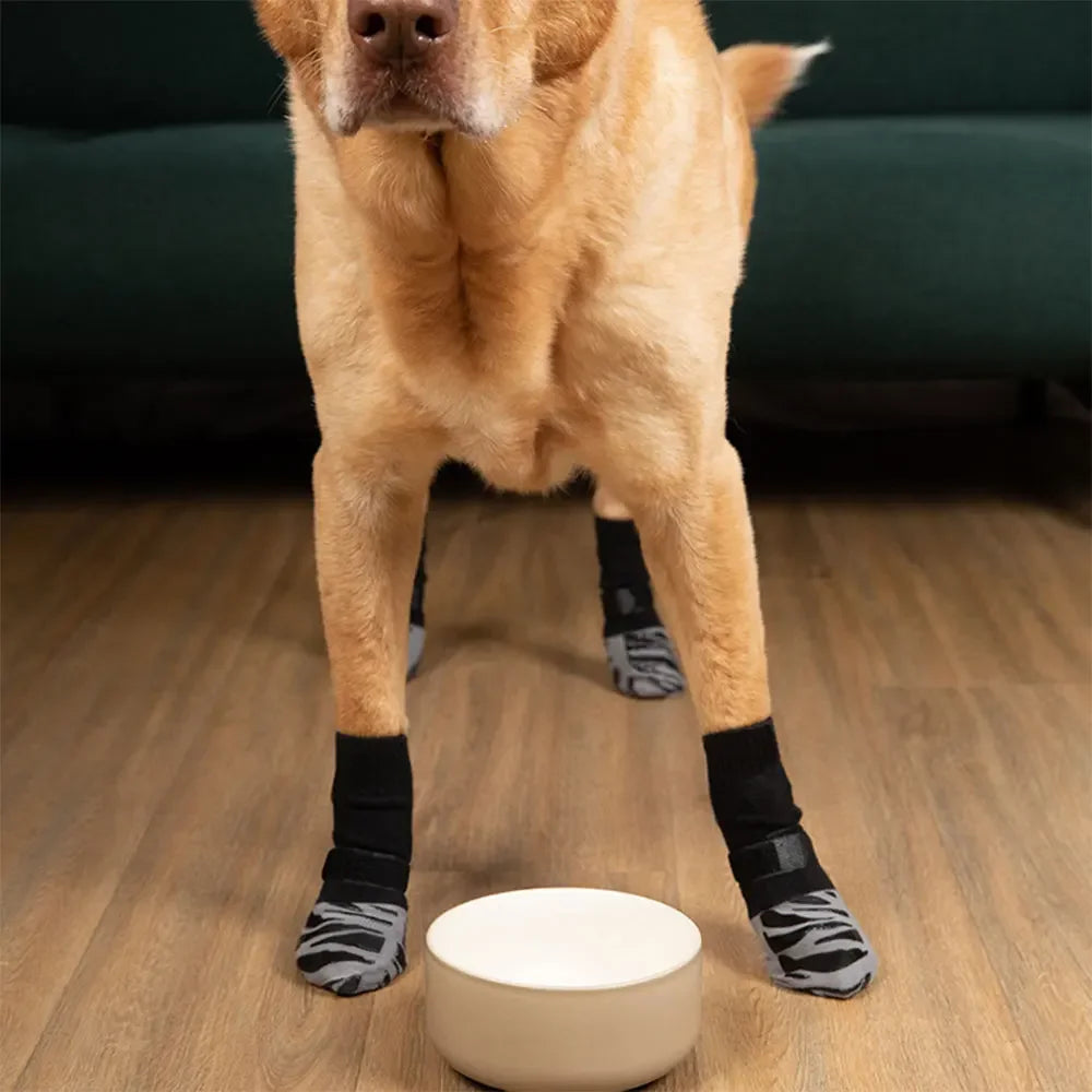 Premium Non-slip Dog Socks for Hardwood Floors, Extra-thick Grip Can Effectively Prevent Licking, Slipping, and Protect Dog Paws