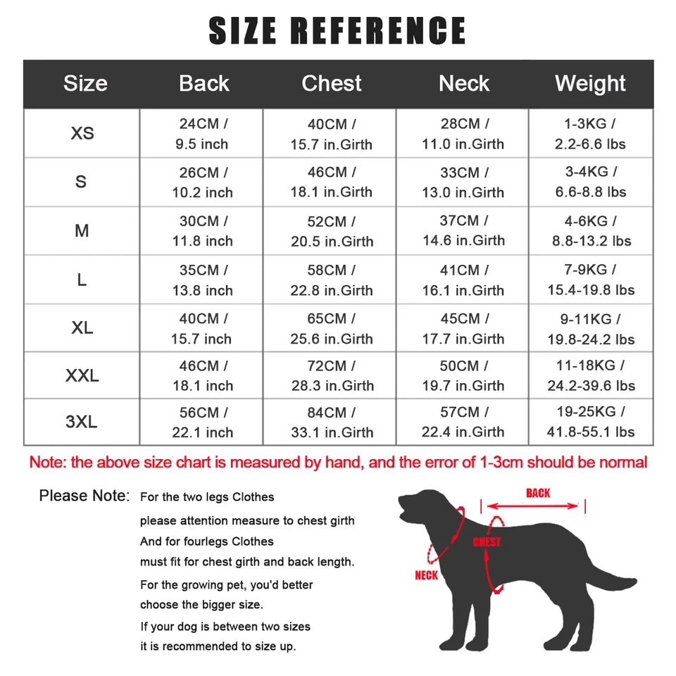 Large Winter Pet Dog Clothes French Bulldog Puppy Warm Windproof Jacket Small Medium Dog Reflective Coat