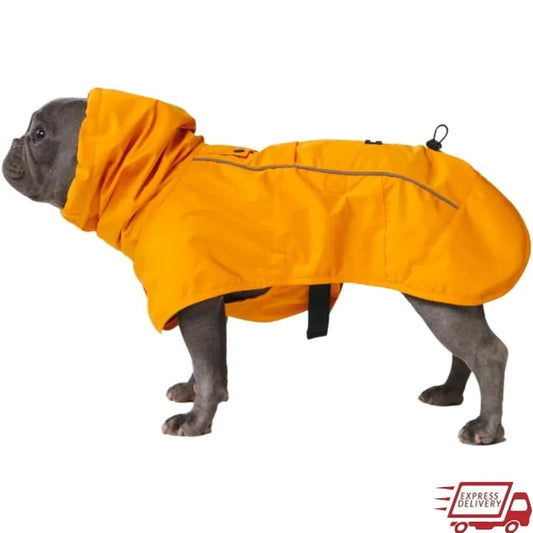 Waterproof Dog Raincoat Windproof Full-Body Jacket Small Medium Large Extra Large Dogs Reflective Breathable Adjustable Neck