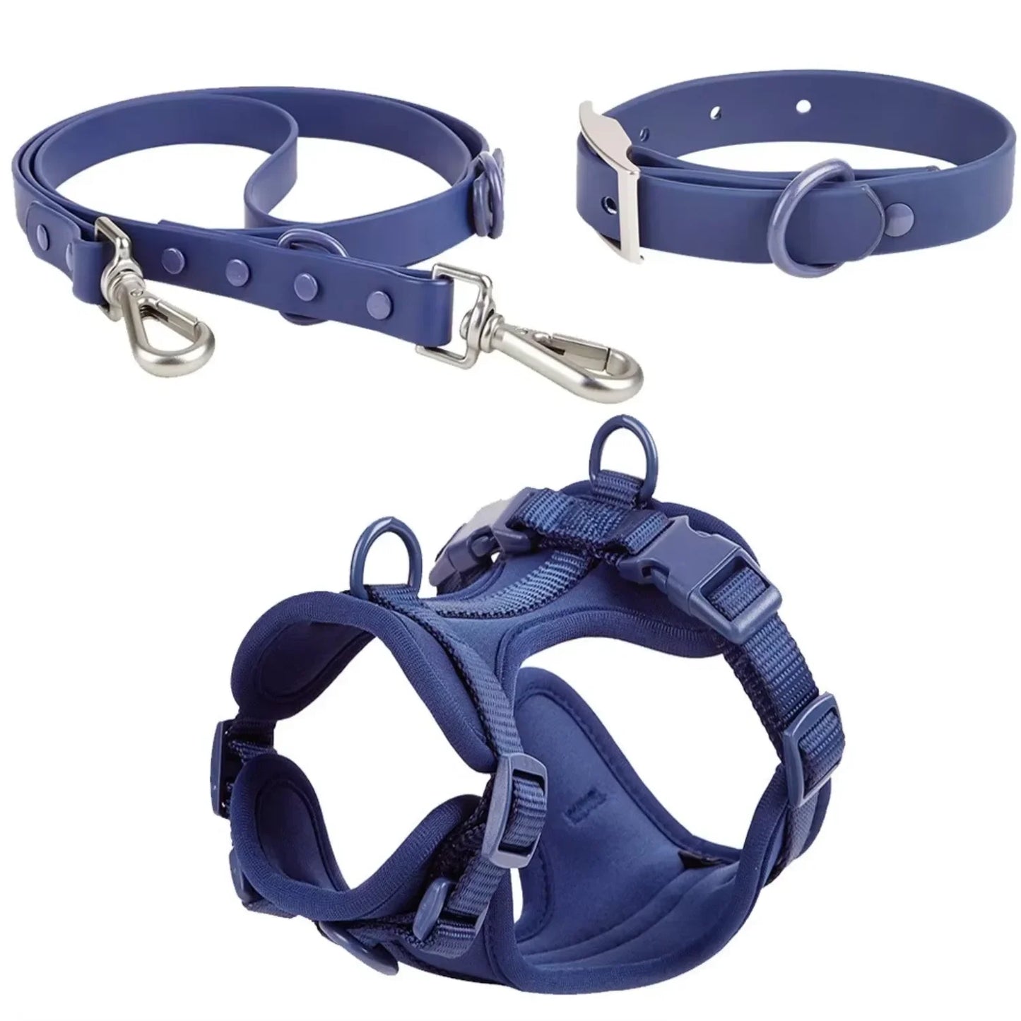 Wholesale High  Waterproof Durable PVC  And Collar Set For Dog Outdoor Running  Collar