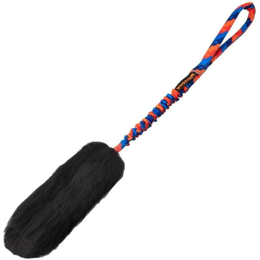 Bungee Tug Toy for Dogs for Interactive Training & Play | Soft and Responsibly-Sourced Sheepskin Bite Area |