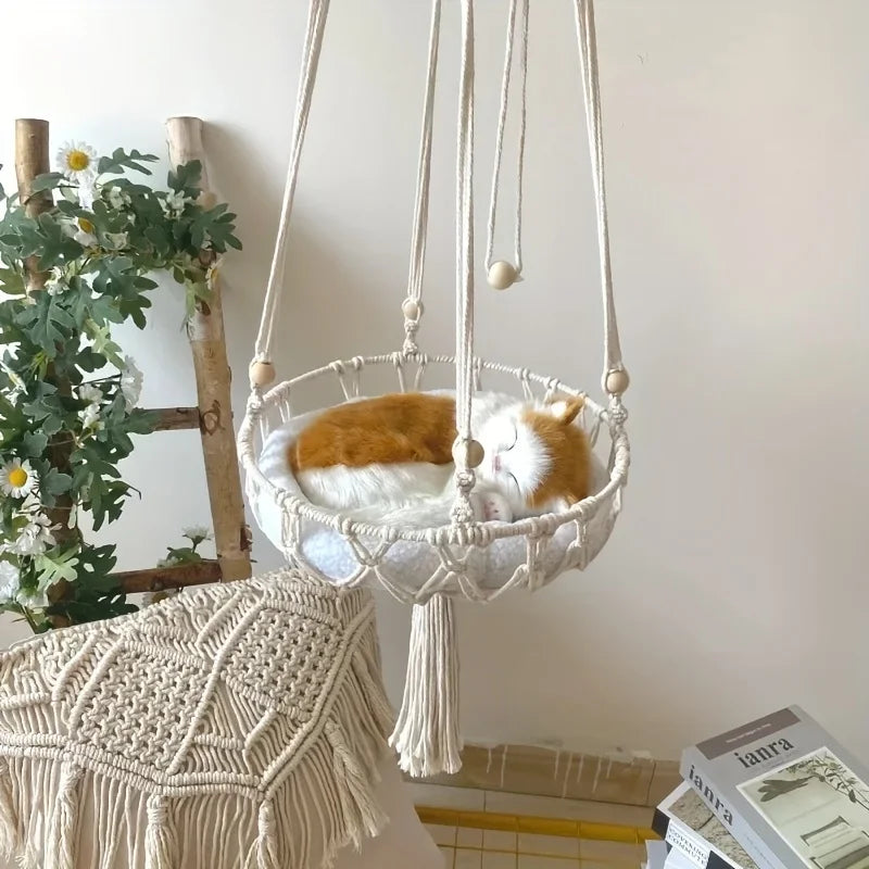 Extra-Large Cotton Rope Cat Hammock