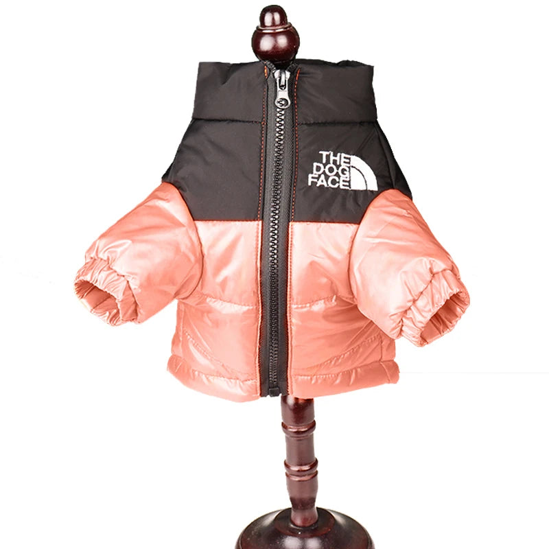 Large Winter Pet Dog Clothes French Bulldog Puppy Warm Windproof Jacket Small Medium Dog Reflective Coat