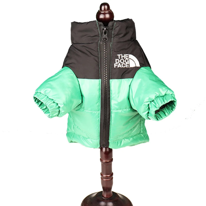 Large Winter Pet Dog Clothes French Bulldog Puppy Warm Windproof Jacket Small Medium Dog Reflective Coat