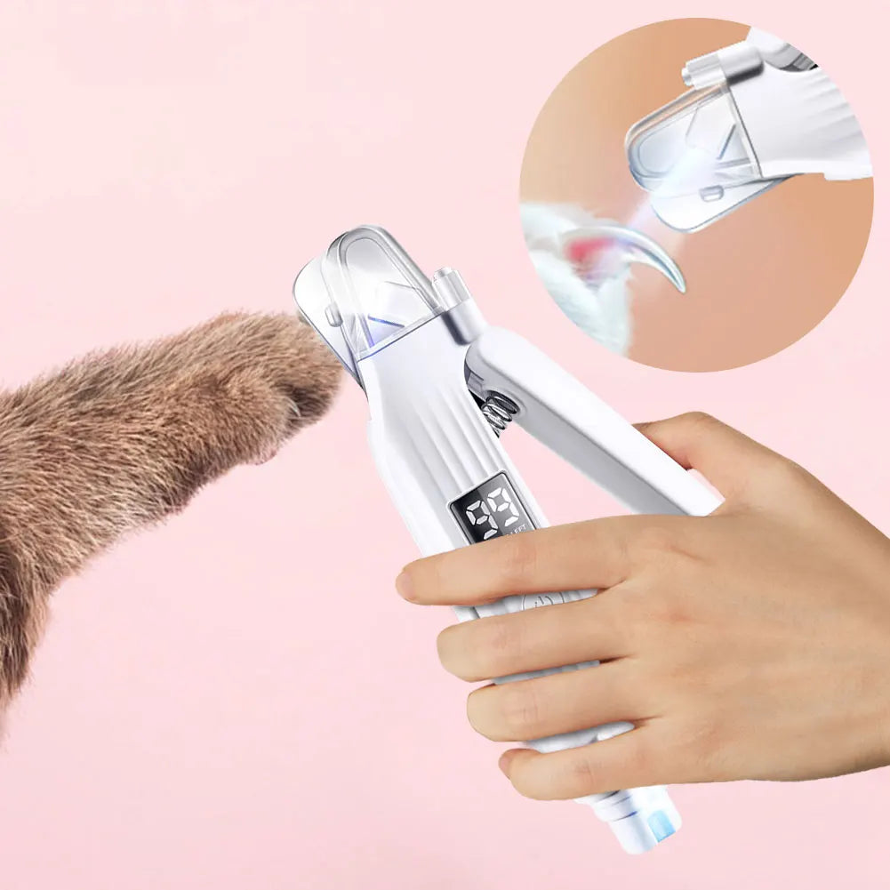 2 in 1 Electric Pet Nail Grinder Rechargeable Pet Toenail Clippers Dog Nail Trimmer and Grinder for Small Medium Large Dogs/Cats