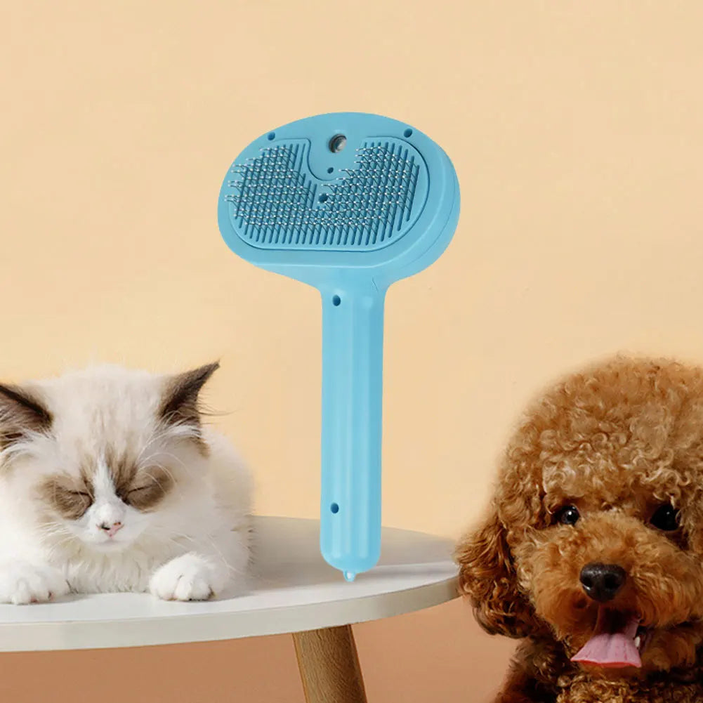 Cat Steam Brush Hair Remover Brush Multi-Function Cat Grooming Brush Cat Shedding Comb Floating Hair Brush for Dogs Cats
