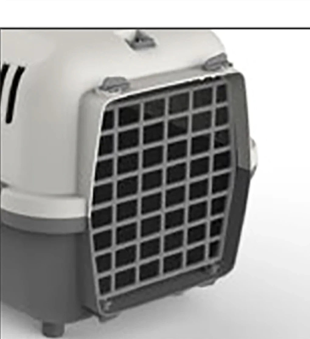 Carrier for Small Dogs and Cats 48X32X32Cm, Transport Box, Plastic, Laminated Steel Door, Ventilation Grilles