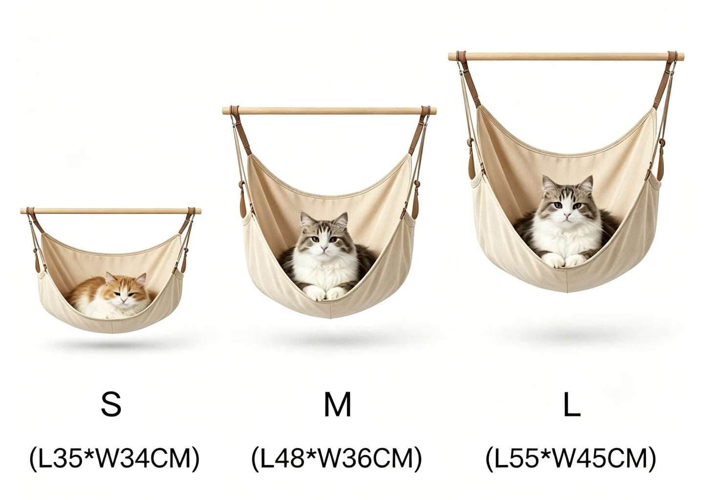 Hanging Cat Hammock Swing Bed, Summer Breathable Cat Nest Sleeping Bag, Cage Mounted Soft Pet Mat, Random Color Pattern