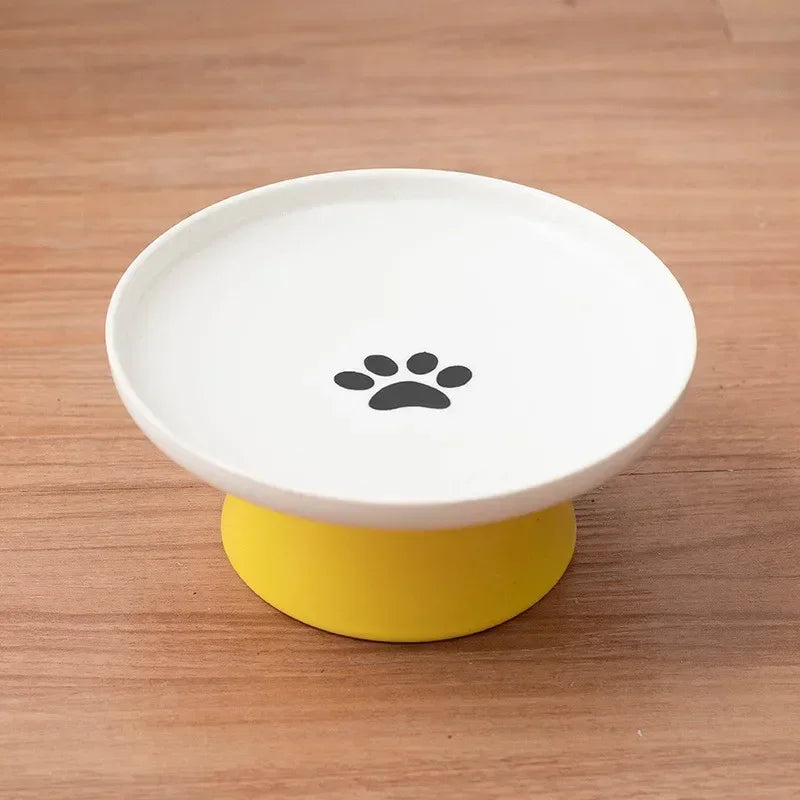 Cat Bowl Ceramic Pet Bowls Cat Dog Bowl Dish Pet Food Plate Kitten Water Dish Feeder  Dog Bowl Feeder for Cats Pet Accessories