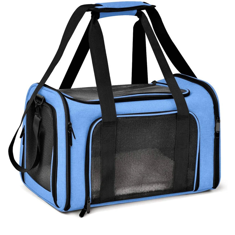 Pet Carriers Backpack Portable Breathable Foldable Shoulder Bag Cat Dog Carrier Bags Outgoing Travel Pets Handbag Transport Bag