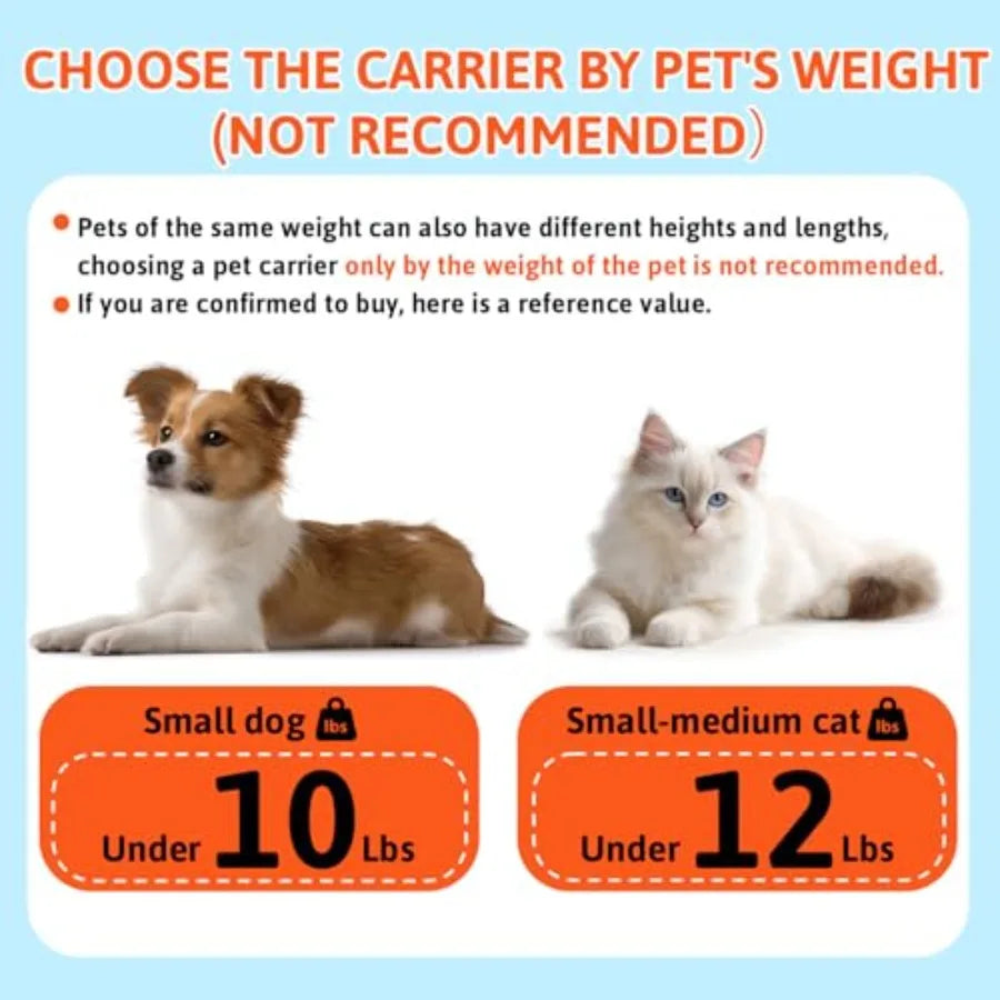 Top-Expandable Pet Carrier 18x13x9.5 Inches Southwest Airline Approved Soft-Sided Carrier for Small Cats and Dogs with Locking