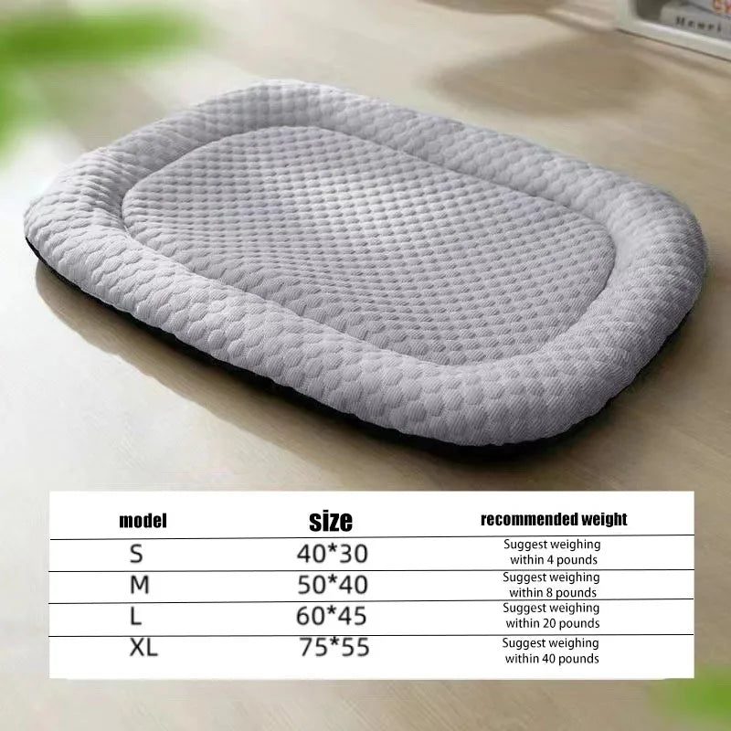Cool Summer Pet Cooling Mats In Cat Cushion Puppy Sleep Nest Kennels Cat Mats Cool Feeling Teddy Bed Ice Silk Breathable Mat