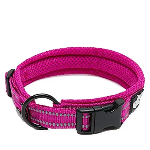 Pet Dog Collar Nylon Adjustable Webbing Padded Soft Reflective Durable Heavy Duty Training Custom Luxury Cat TLC5011