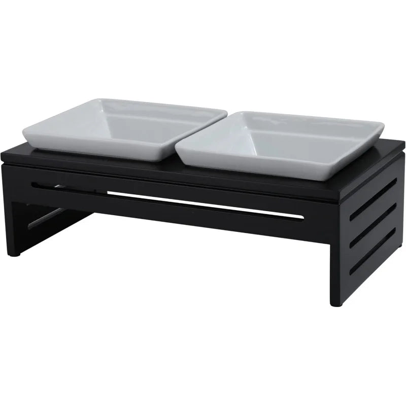 Ceramic Elevated Bowls Pets - Pawsh Bowl - Dining Discerning Dogs