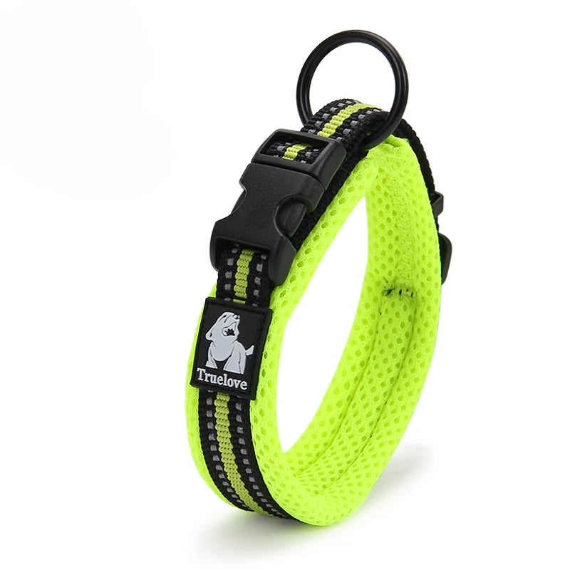 Dog Walking Collar Comfort Padded with Buckle Nylon Traveling Collar Tactical Dog Suplies 11 Colors Size XXS-XXXL