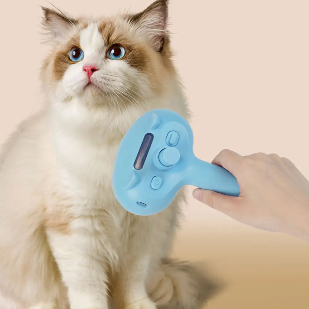Cat Steam Brush Hair Remover Brush Multi-Function Cat Grooming Brush Cat Shedding Comb Floating Hair Brush for Dogs Cats