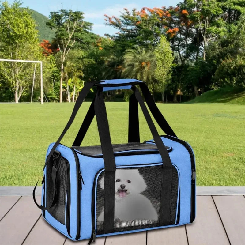 Pet Carriers Backpack Portable Breathable Foldable Shoulder Bag Cat Dog Carrier Bags Outgoing Travel Pets Handbag Transport Bag