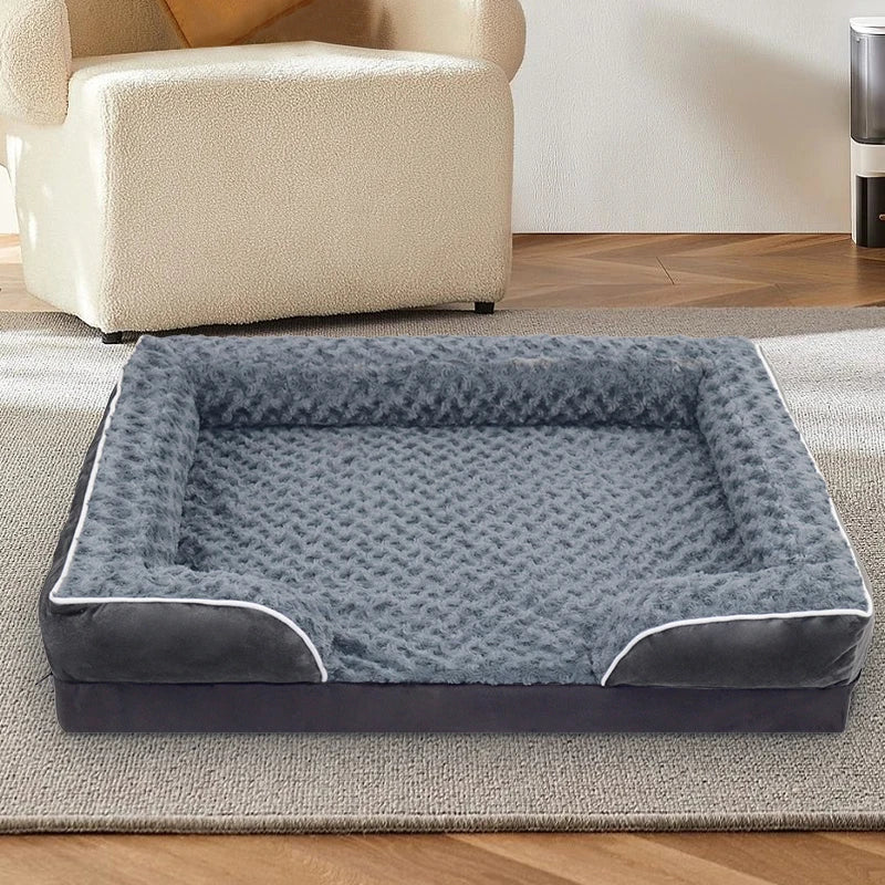 1 removable and clean dog sofa bed, anti-slip bottom, egg convex foam sponge, suitable for small and medium-sized dogs and cats