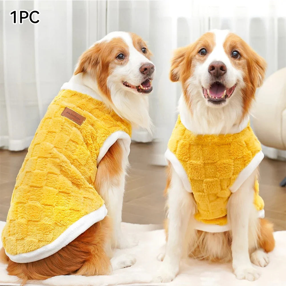 Big Dogs Clothes Winter Warm Sweater S-6XL Size Pet Clothing Golden Retriever Dog Coats Sweatshirt Pets Puppy Pullover Vest