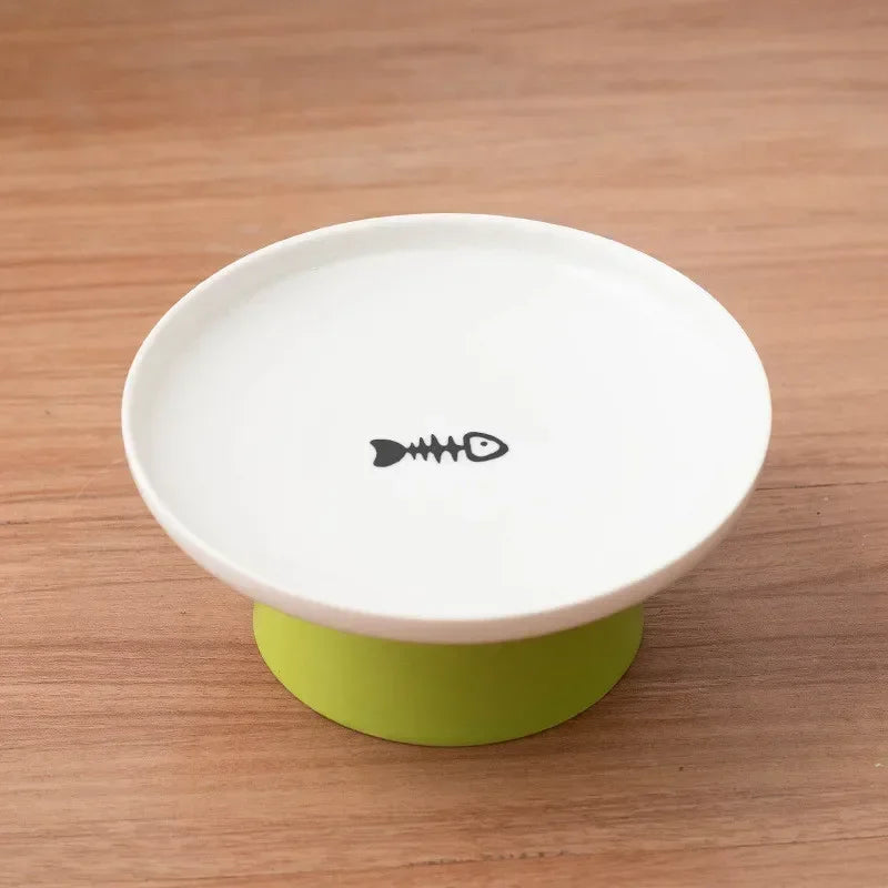 Cat Bowl Ceramic Pet Bowls Cat Dog Bowl Dish Pet Food Plate Kitten Water Dish Feeder  Dog Bowl Feeder for Cats Pet Accessories