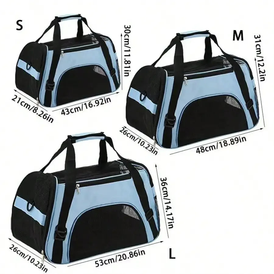 Pet Carrier Backpack: Breathable Mesh Design For Small Dogs & Cats, Ventilated Travel Bag