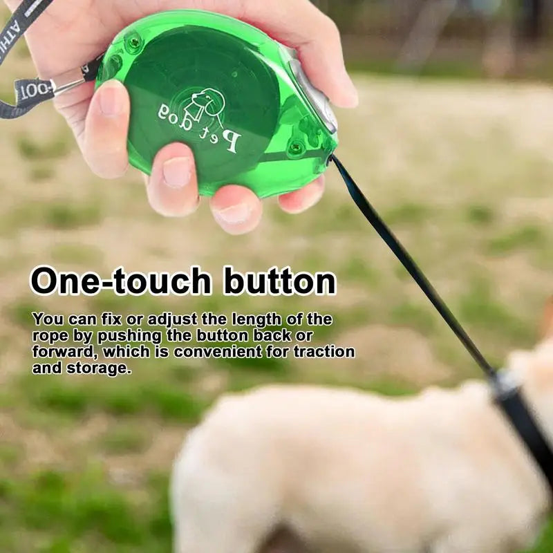 Retractable Dog Leash 8.2FT Long Leash Dog Training Tangles-Free Retractable Anti-Chewing Walking Leash With Anti-Slip Handle