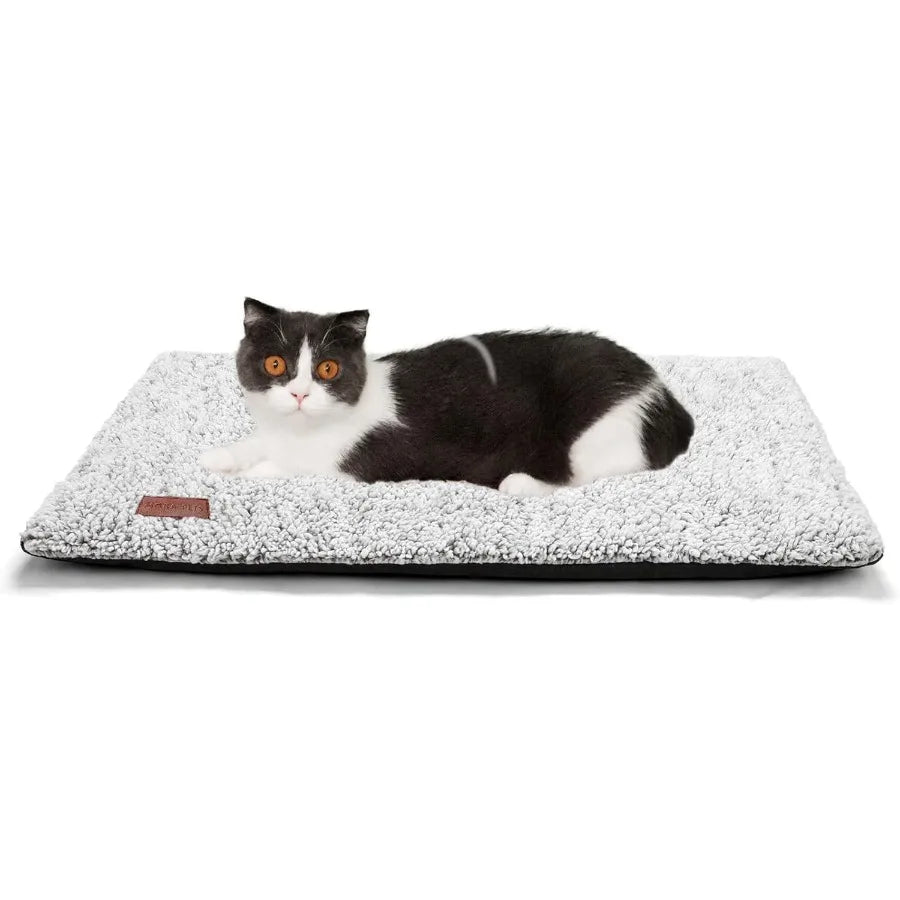 Self Warming Cat Bed Self Heating Pet Mat 24 x 18 Inch Extra Warm Thermal Pad for Indoor and Outdoor Use with Removable Washabl
