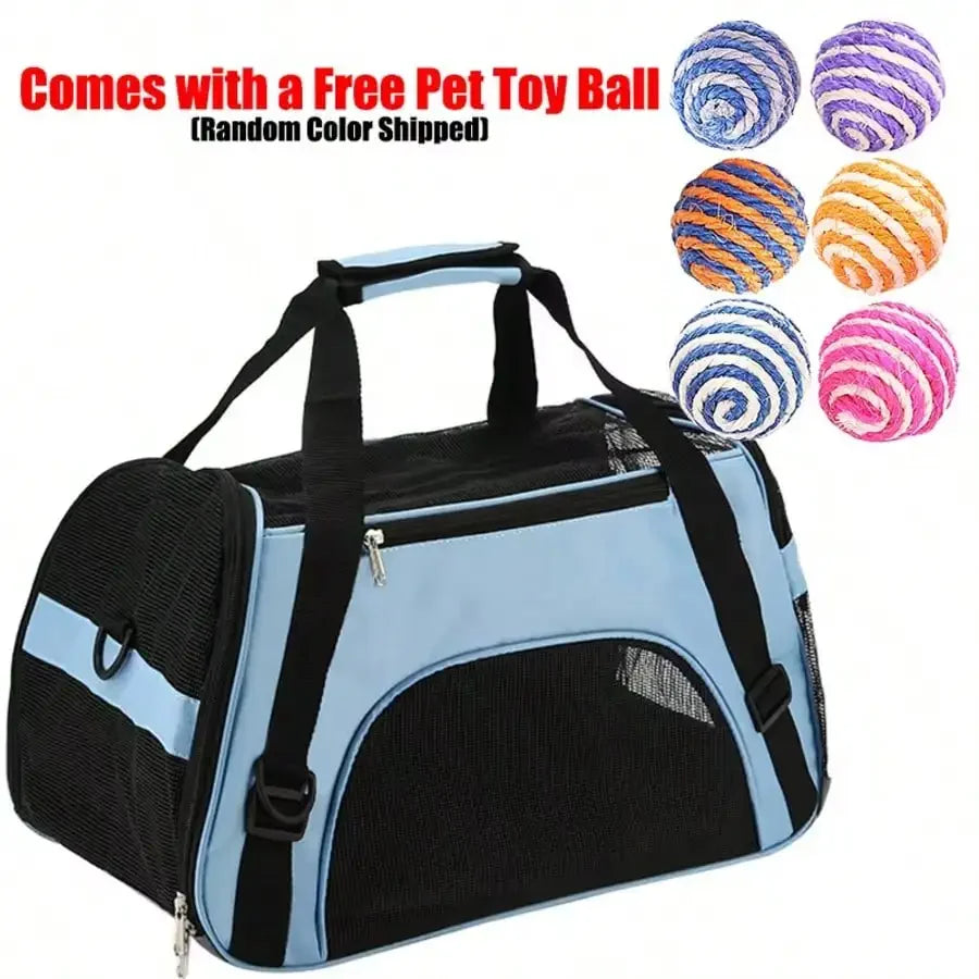 Pet Carrier Backpack: Breathable Mesh Design For Small Dogs & Cats, Ventilated Travel Bag