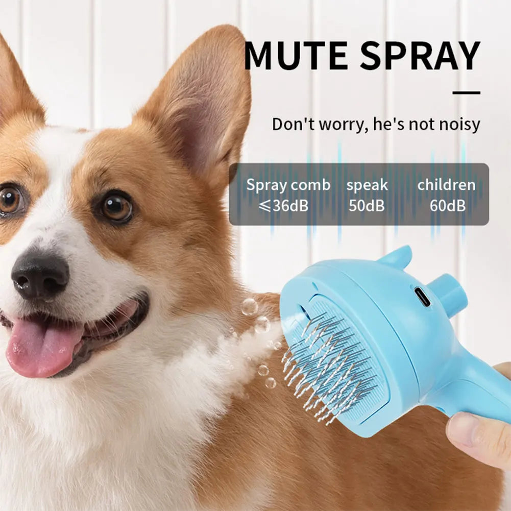 Cat Steam Brush Hair Remover Brush Multi-Function Cat Grooming Brush Cat Shedding Comb Floating Hair Brush for Dogs Cats