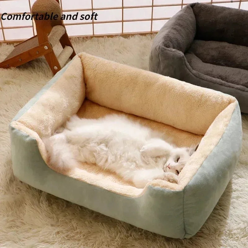 Winter Cats Bed Dog Mat Beds Goods Pet Puppy Accessories Products Kitten Cushion Things Accessory Houses Habitats House Supplies