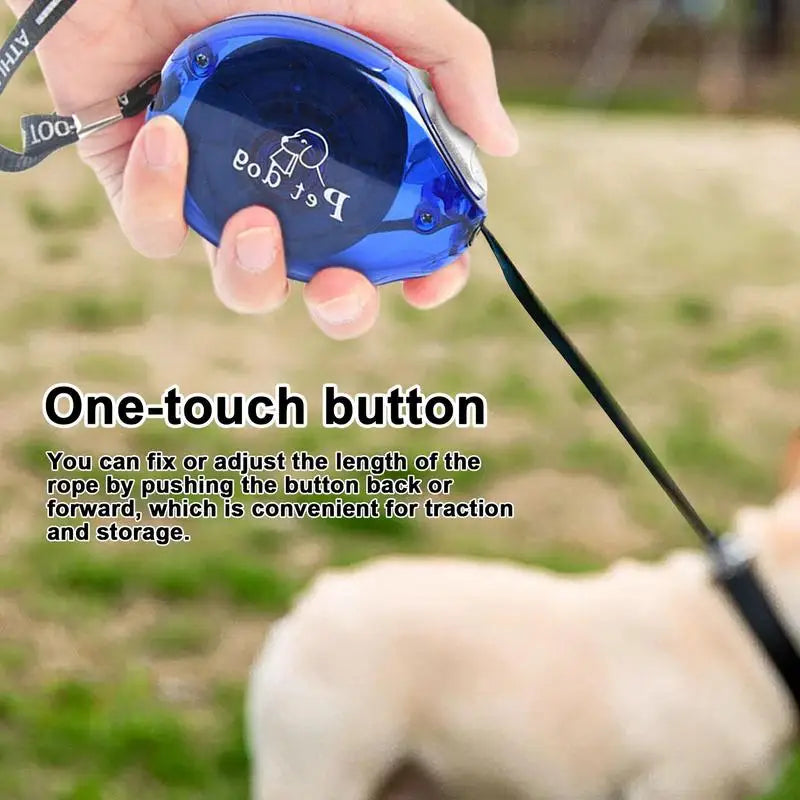 Retractable Dog Leash 8.2FT Long Leash Dog Training Tangles-Free Retractable Anti-Chewing Walking Leash With Anti-Slip Handle