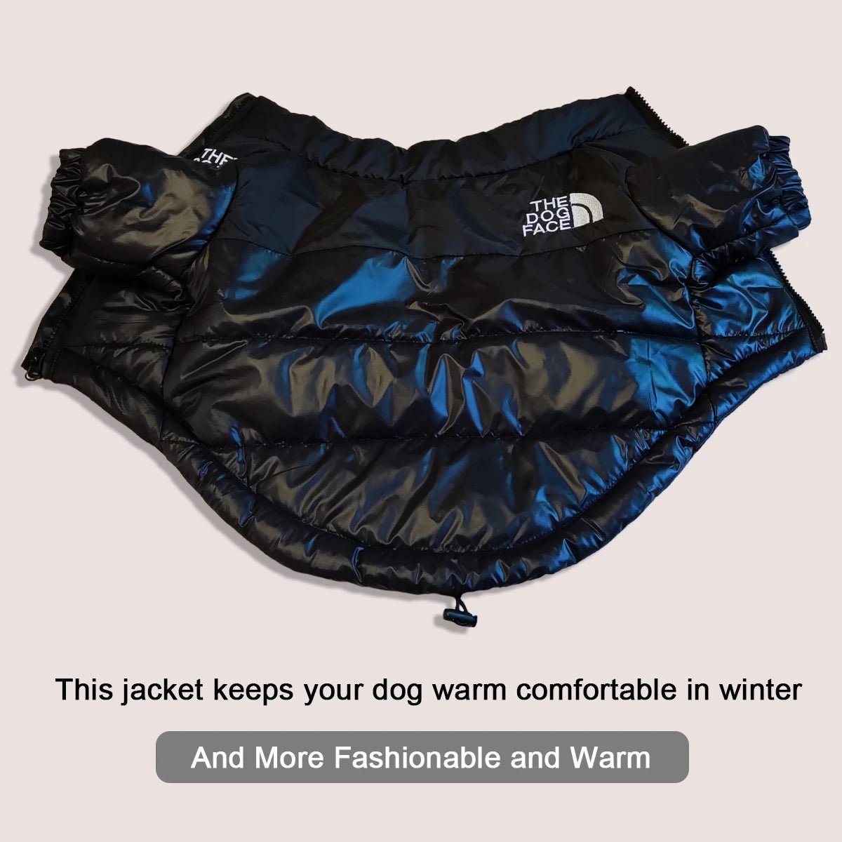 Large Winter Pet Dog Clothes French Bulldog Puppy Warm Windproof Jacket Small Medium Dog Reflective Coat