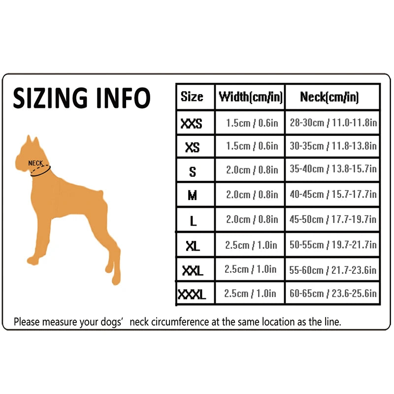 Dog Walking Collar Comfort Padded with Buckle Nylon Traveling Collar Tactical Dog Suplies 11 Colors Size XXS-XXXL